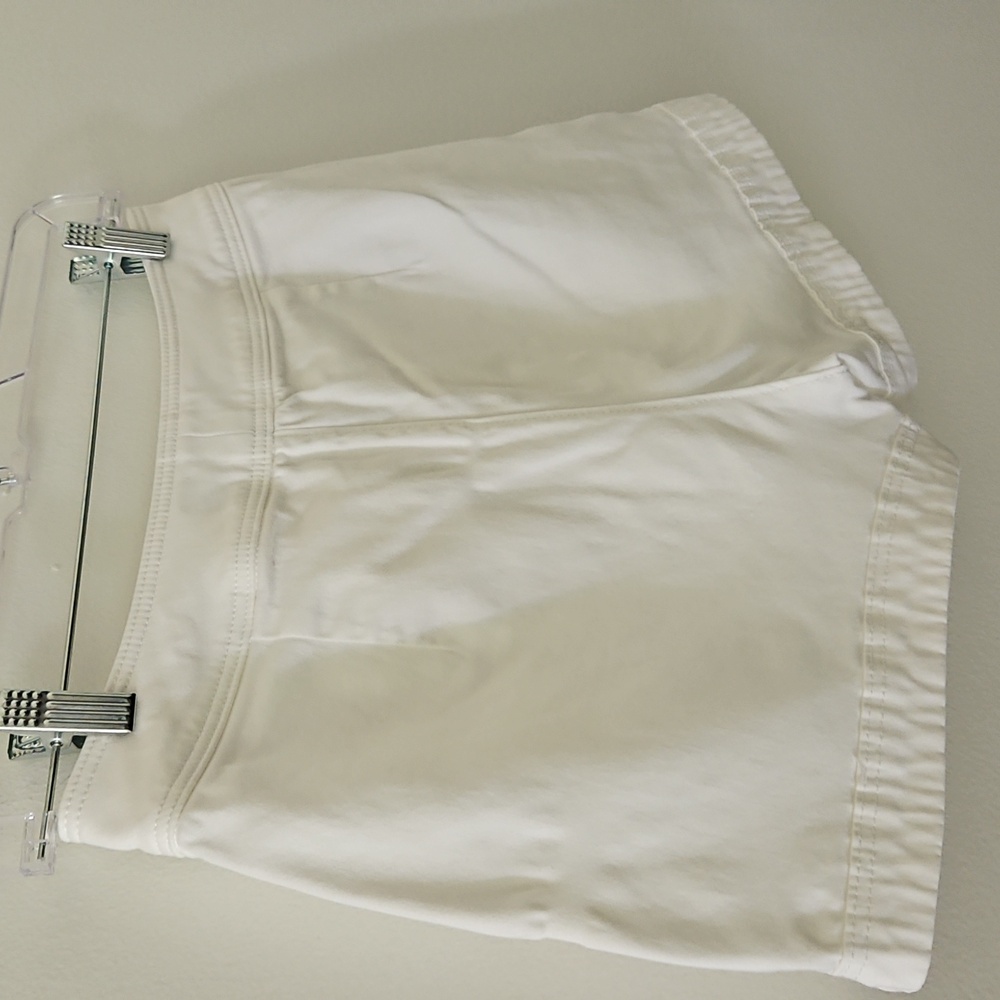 Nautical Style White Fitted Shorts Coastal Y2K Resortwear Size 2 - Picture 8 of 11